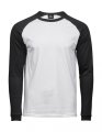 Baseball T-shirt Lange mouw Tee Jays 5072 White-Black